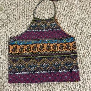 Colorful Halter Top